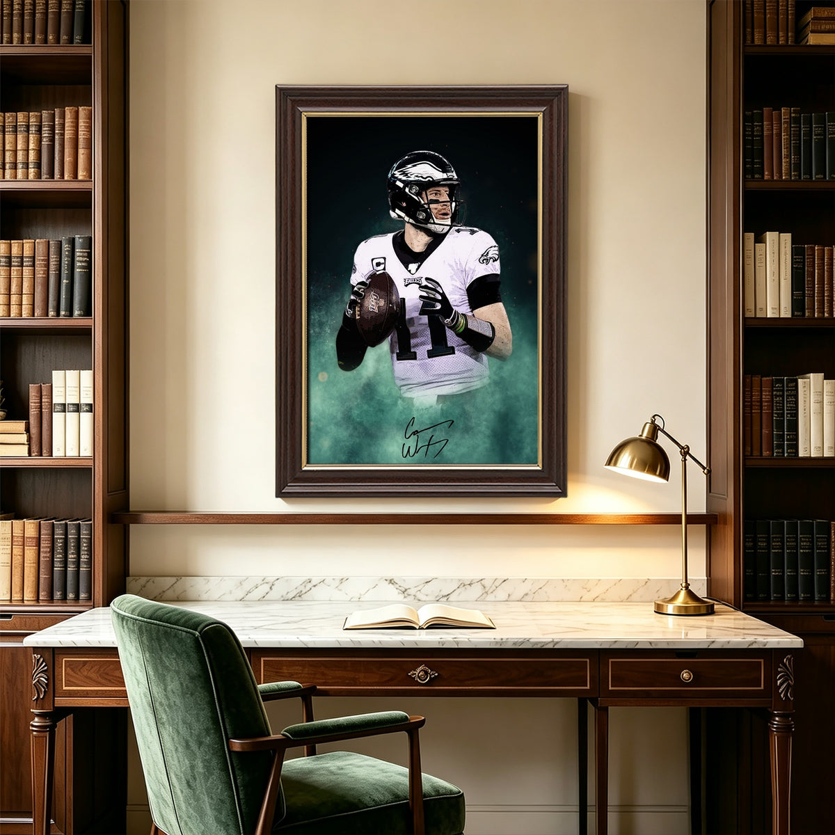Carson Wentz Celebrity Sports Art Poster School Dining Room Decoration 0 Canvas Wall Art Poster Decor Gift