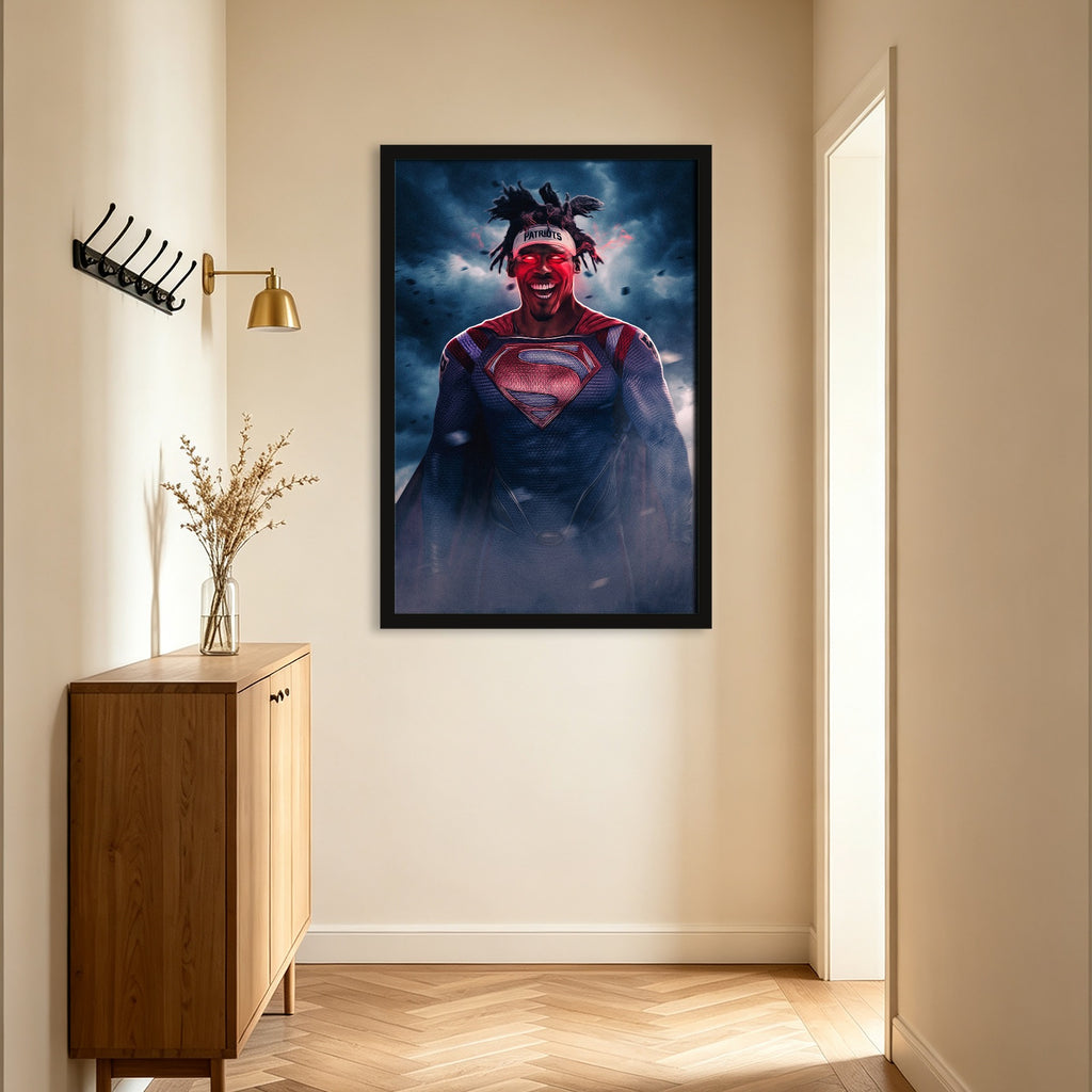 Cam Newton Art Sports Decorative Poster School Dormitory 4 Canvas Wall Art Poster Decor Gift