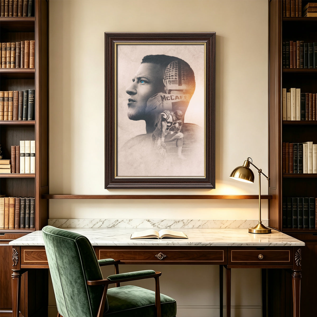Christian McCaffrey Art Sports Decorative Poster School Dormitory 6 Canvas Wall Art Poster Decor Gift