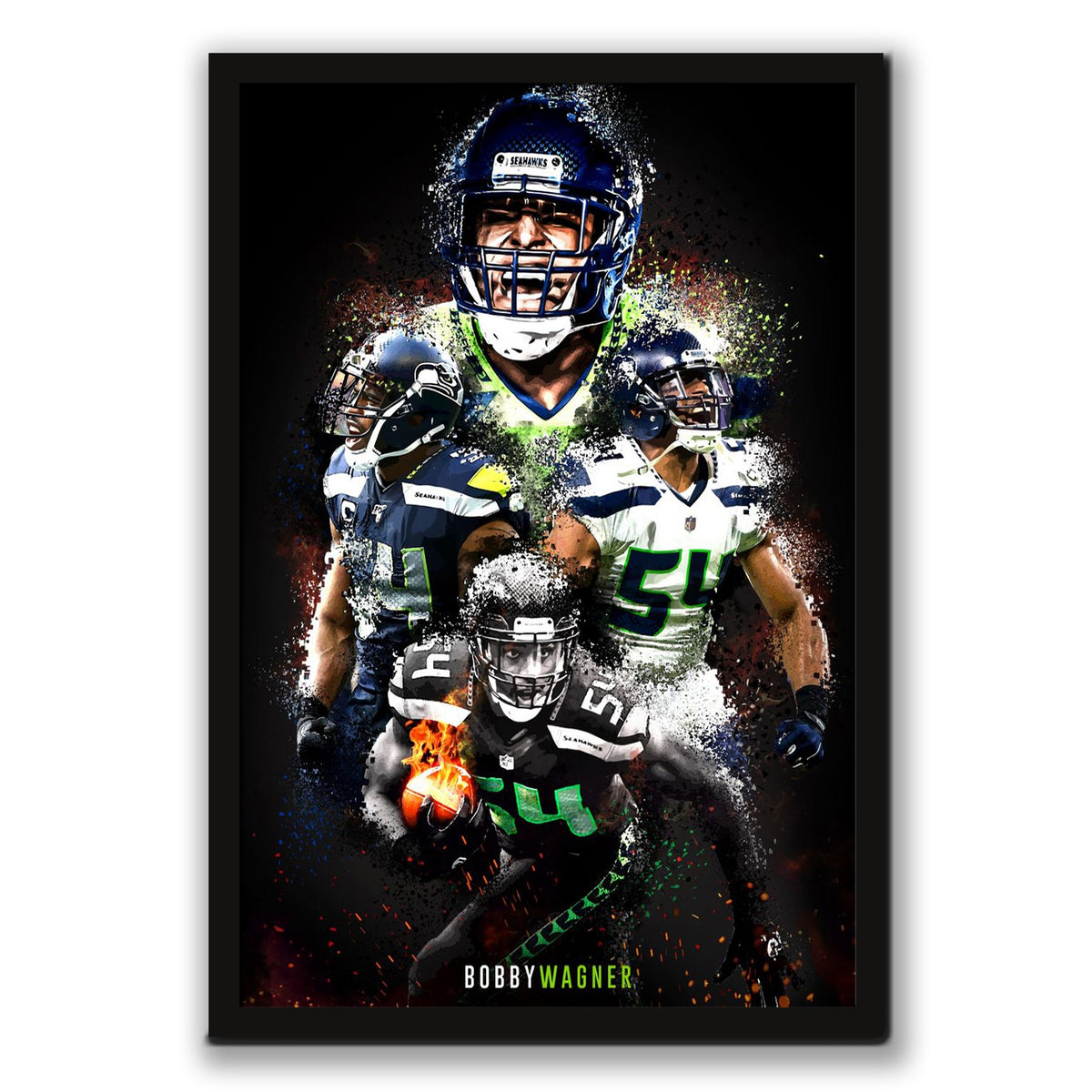 Bobby Wagner Celebrity Sports Art Poster School Dining Room Decoration 9 Canvas Wall Art Poster Decor Gift