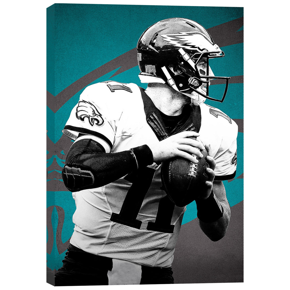 Carson Wentz Celebrity Sports Art Poster School Dining Room Decoration 1 Canvas Wall Art Poster Decor Gift