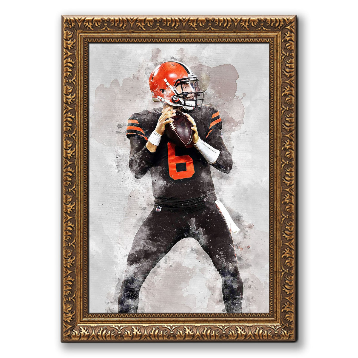 Baker Mayfield Celebrity Sports Art Poster School Dining Room Decoration 6 Canvas Wall Art Poster Decor Gift