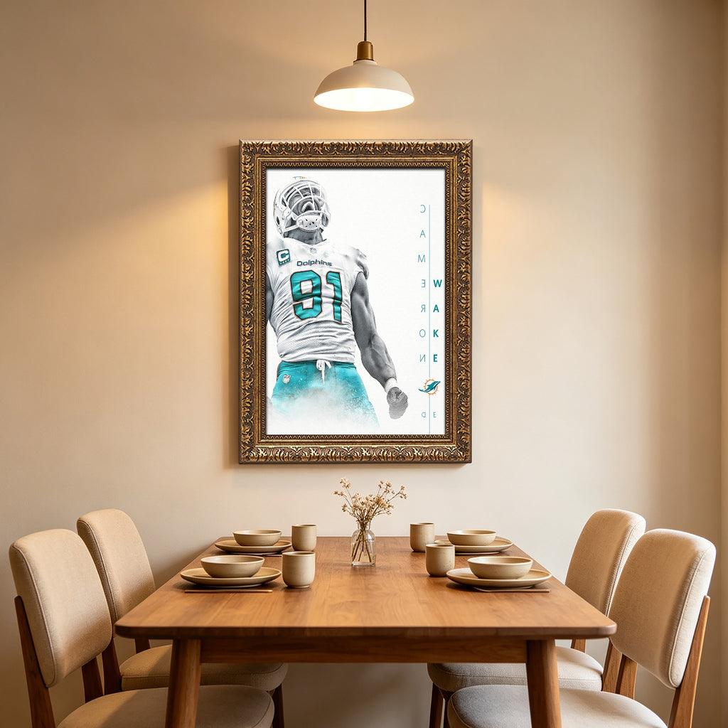 Cameron Wake Celebrity Sports Art Poster School Dining Room Decoration 0 Canvas Wall Art Poster Decor Gift