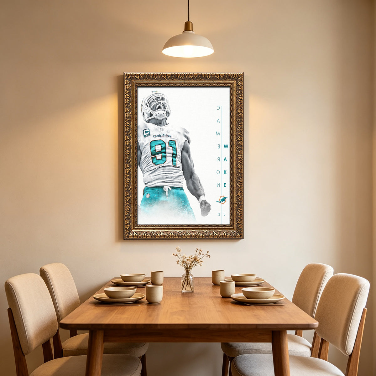 Cameron Wake Celebrity Sports Art Poster School Dining Room Decoration 0 Canvas Wall Art Poster Decor Gift