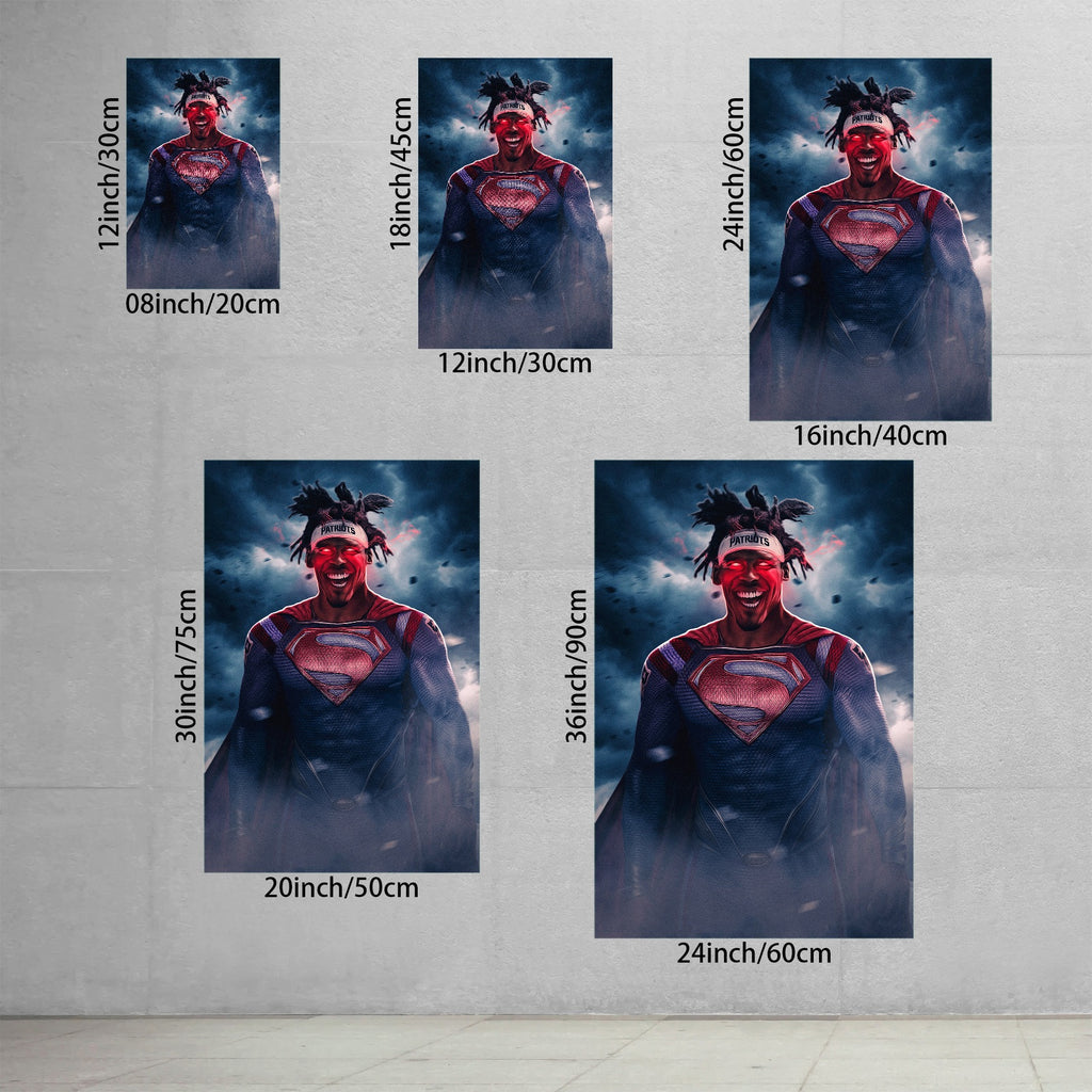 Cam Newton Art Sports Decorative Poster School Dormitory 4 Canvas Wall Art Poster Decor Gift