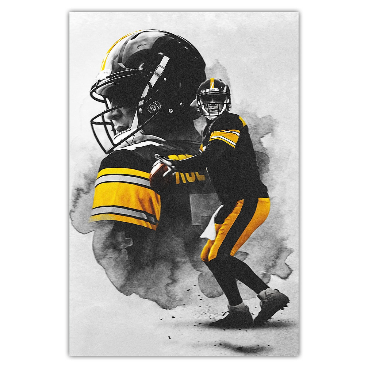 Ben Roethlisberger Art Sports Decorative Poster School Dormitory 4 Canvas Wall Art Poster Decor Gift