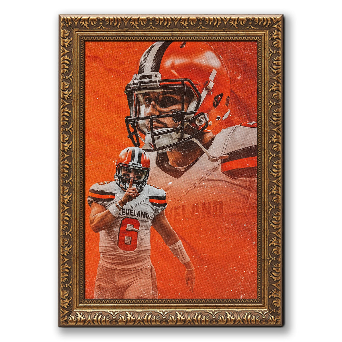 Baker Mayfield Sports Celebrity Art Deco Poster 7 Canvas Wall Art Poster Decor Gift