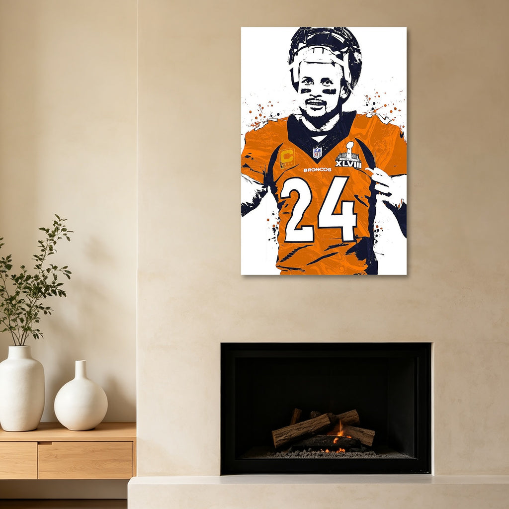 Champ Bailey Art Poster 1 Canvas Wall Art Poster Decor Gift