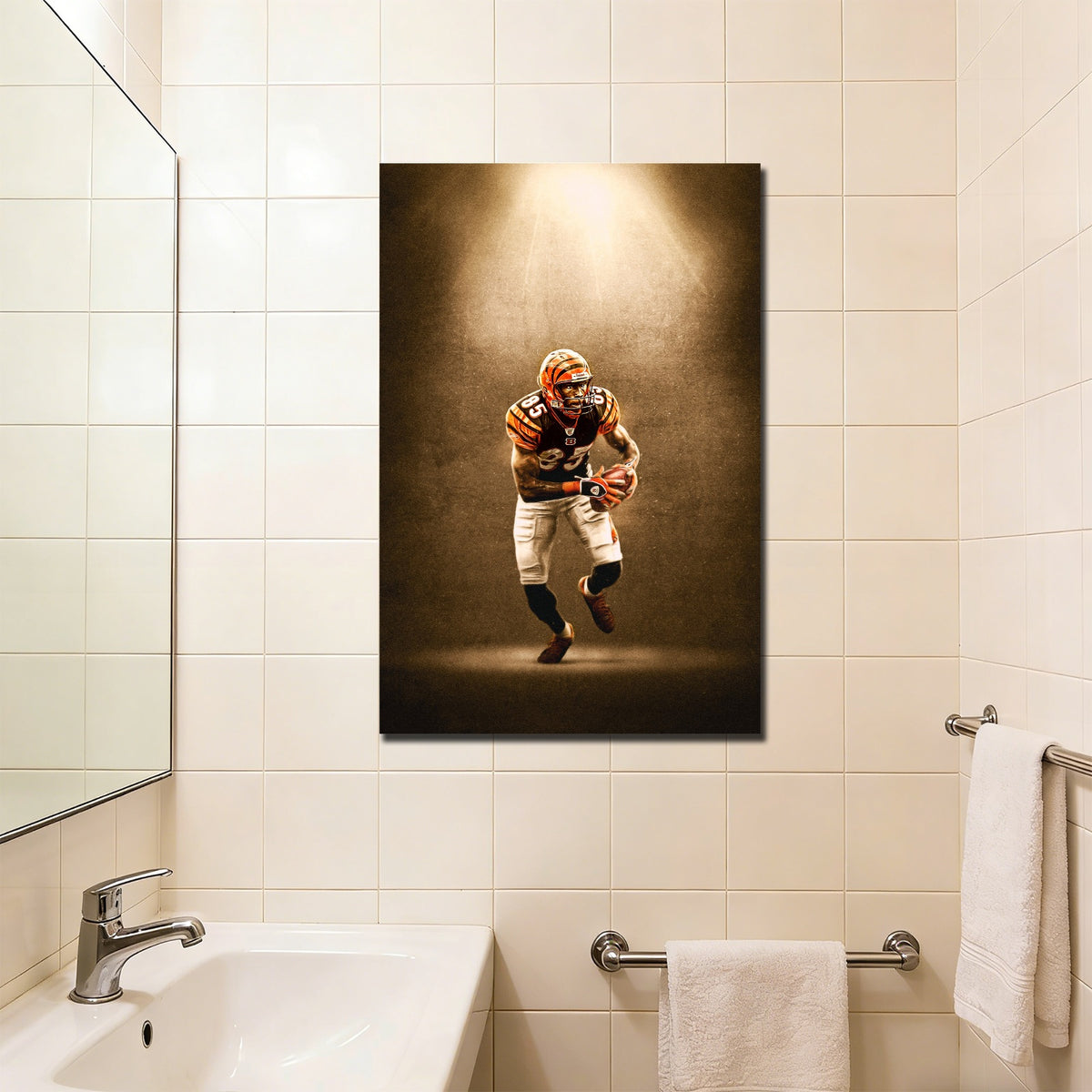Chad Johnson Art Sports Decorative Poster School Dormitory 9 Canvas Wall Art Poster Decor Gift