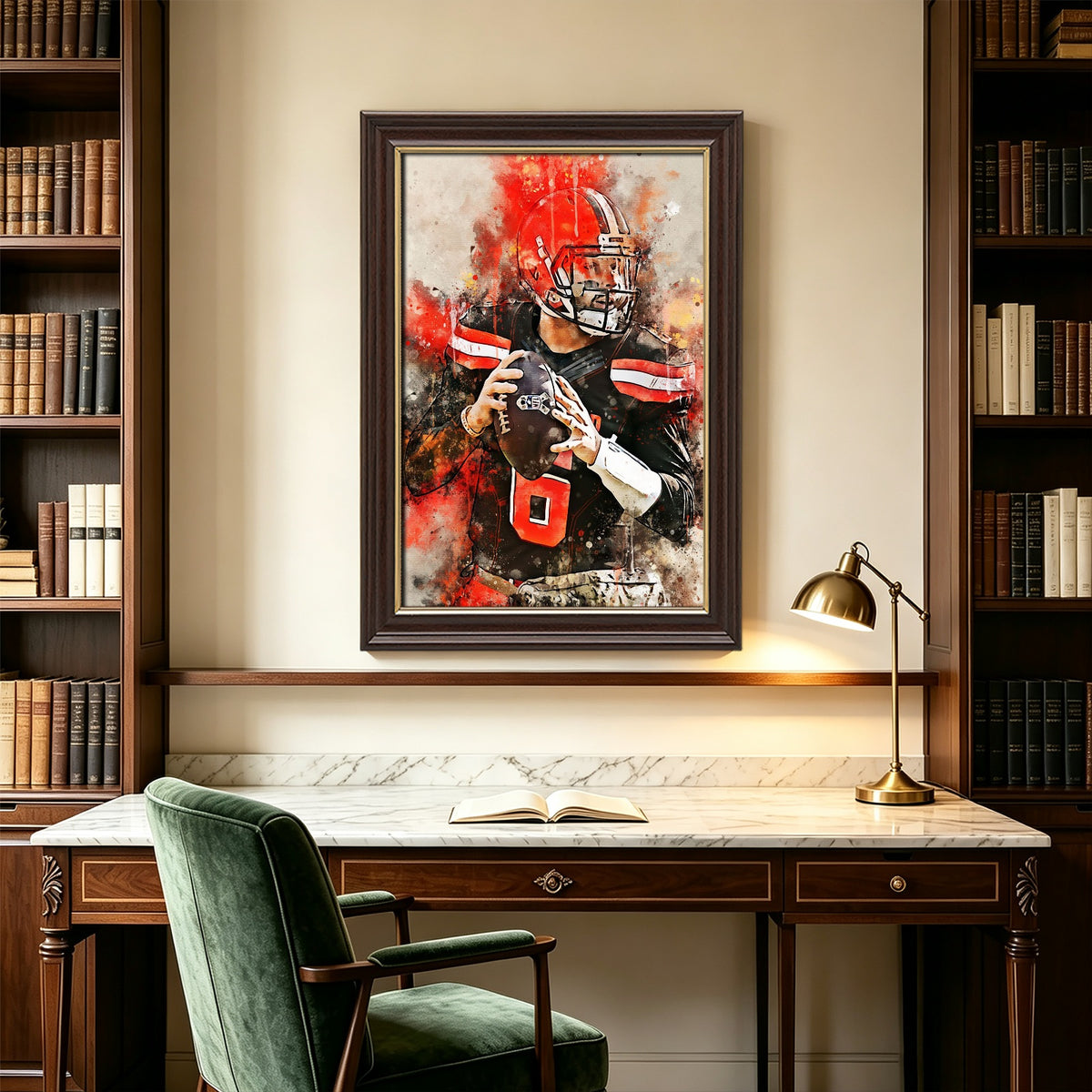 Baker Mayfield Celebrity Sports Art Poster School Dining Room Decoration 10 Canvas Wall Art Poster Decor Gift