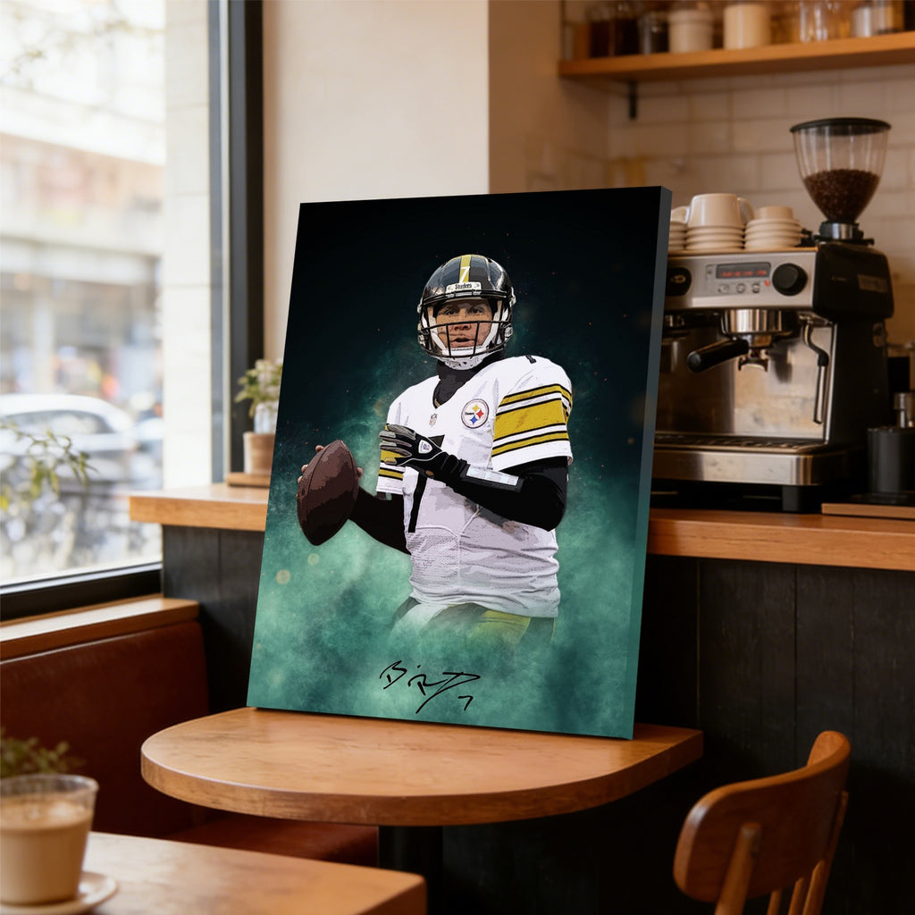 Ben Roethlisberger Celebrity Sports Art Poster School Dining Room Decoration 9 Canvas Wall Art Poster Decor Gift