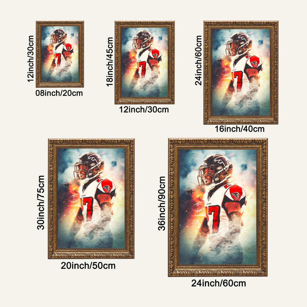 Damontae Kazee Art Sports Decorative Poster School Dormitory 5 Canvas Wall Art Poster Decor Gift