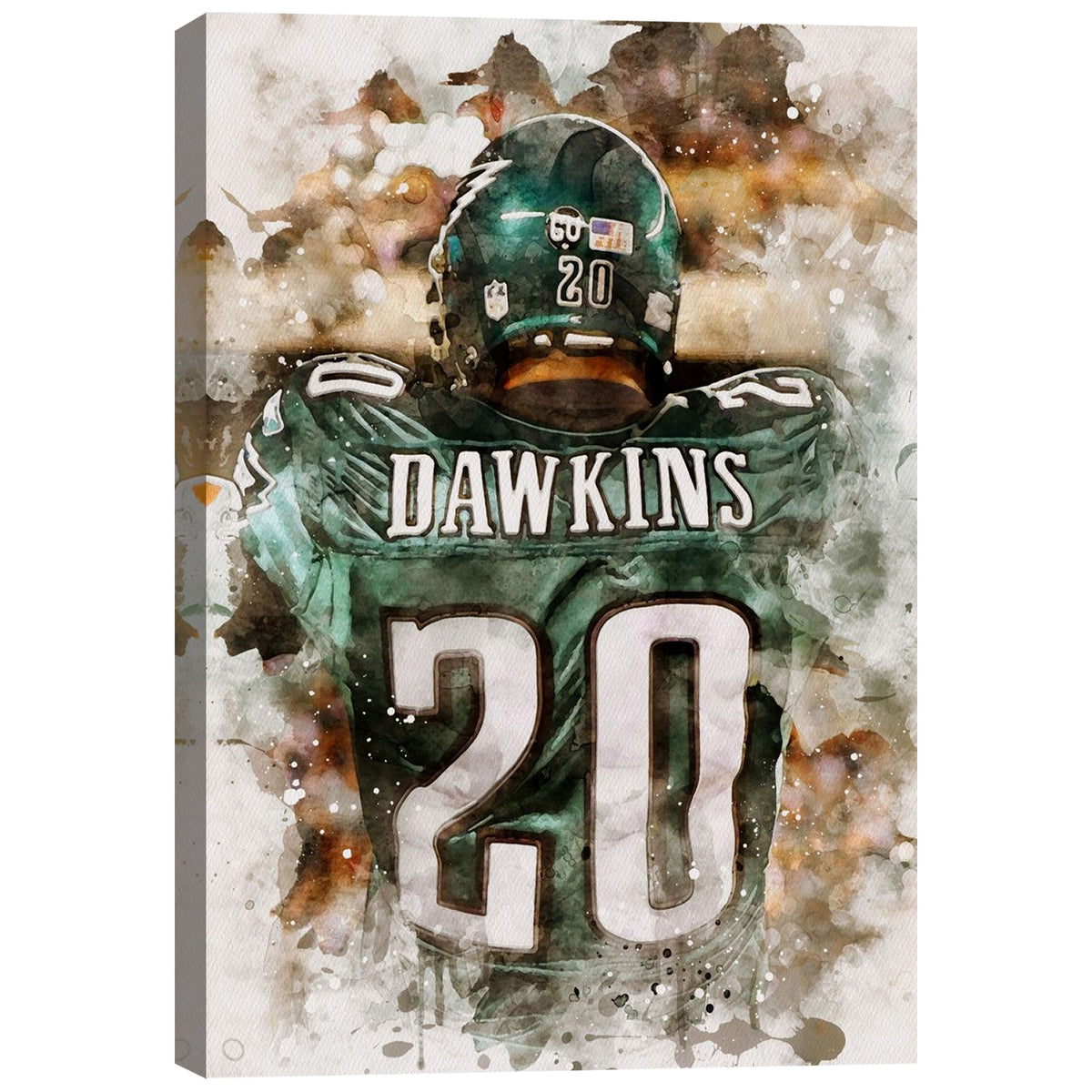Brian Dawkins Art Poster 0 Canvas Wall Art Poster Decor Gift