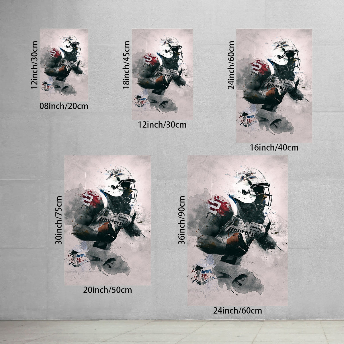 Brandon Whitaker Art Sports Decorative Poster School Dormitory 4 Canvas Wall Art Poster Decor Gift