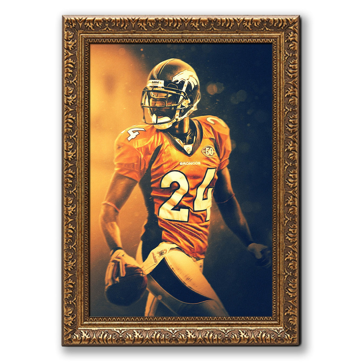 Champ Bailey Art Sports Decorative Poster School Dormitory 2 Canvas Wall Art Poster Decor Gift
