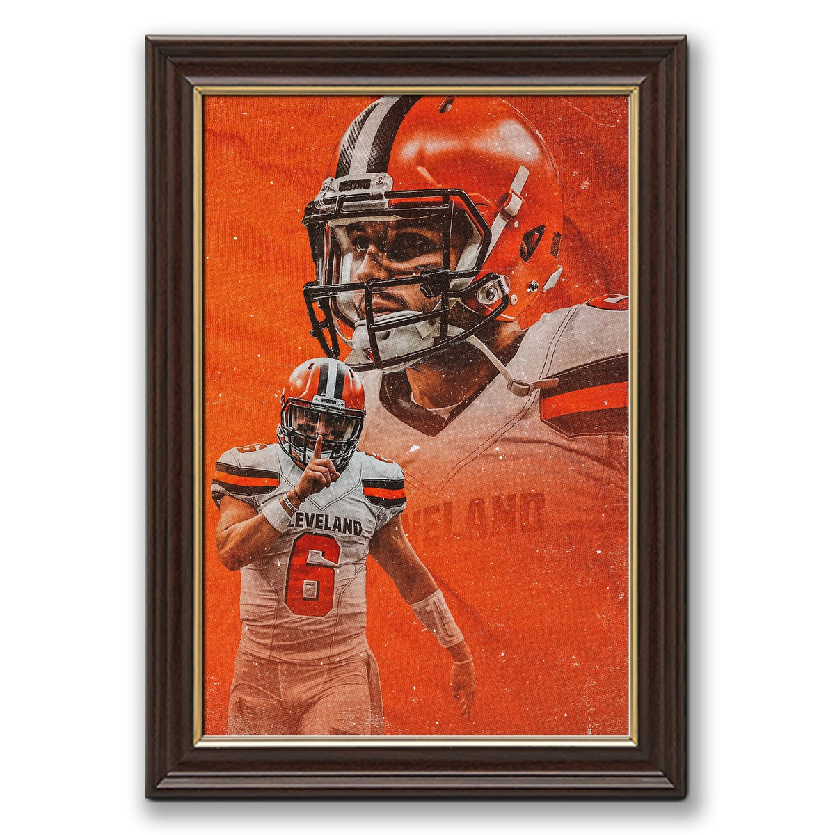Baker Mayfield Sports Celebrity Art Deco Poster 7 Canvas Wall Art Poster Decor Gift
