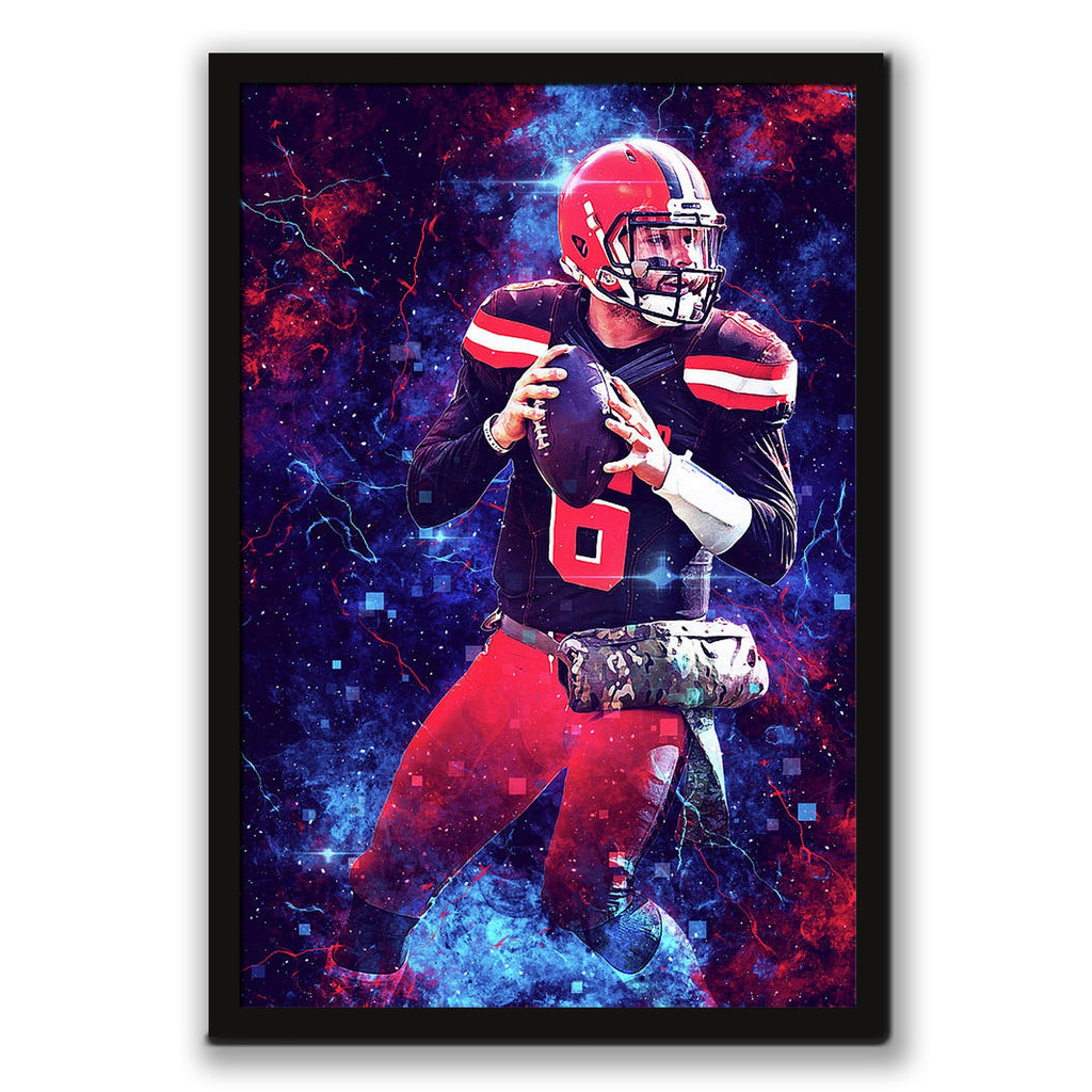 Baker Mayfield Sports Celebrity Art Deco Poster 3 Canvas Wall Art Poster Decor Gift