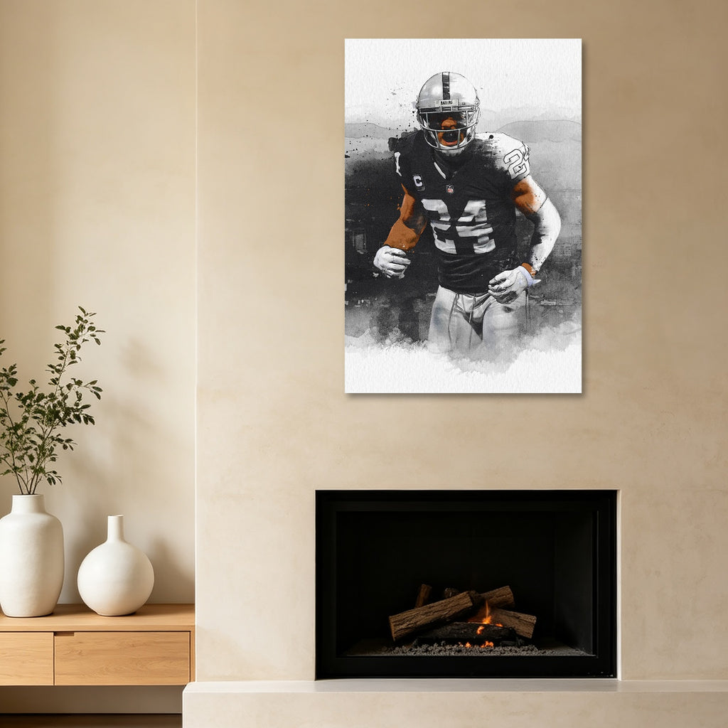 Charles Woodson Art Sports Decorative Poster School Dormitory 2 Canvas Wall Art Poster Decor Gift