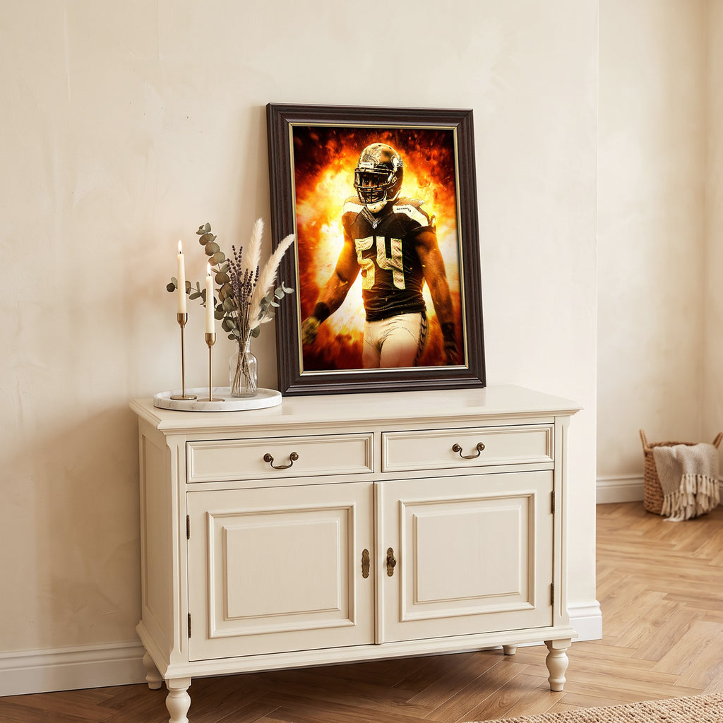 Bobby Wagner Art Sports Decorative Poster School Dormitory 9 Canvas Wall Art Poster Decor Gift