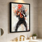 Baker Mayfield Sports Celebrity Art Deco Poster 6 Canvas Wall Art Poster Decor Gift