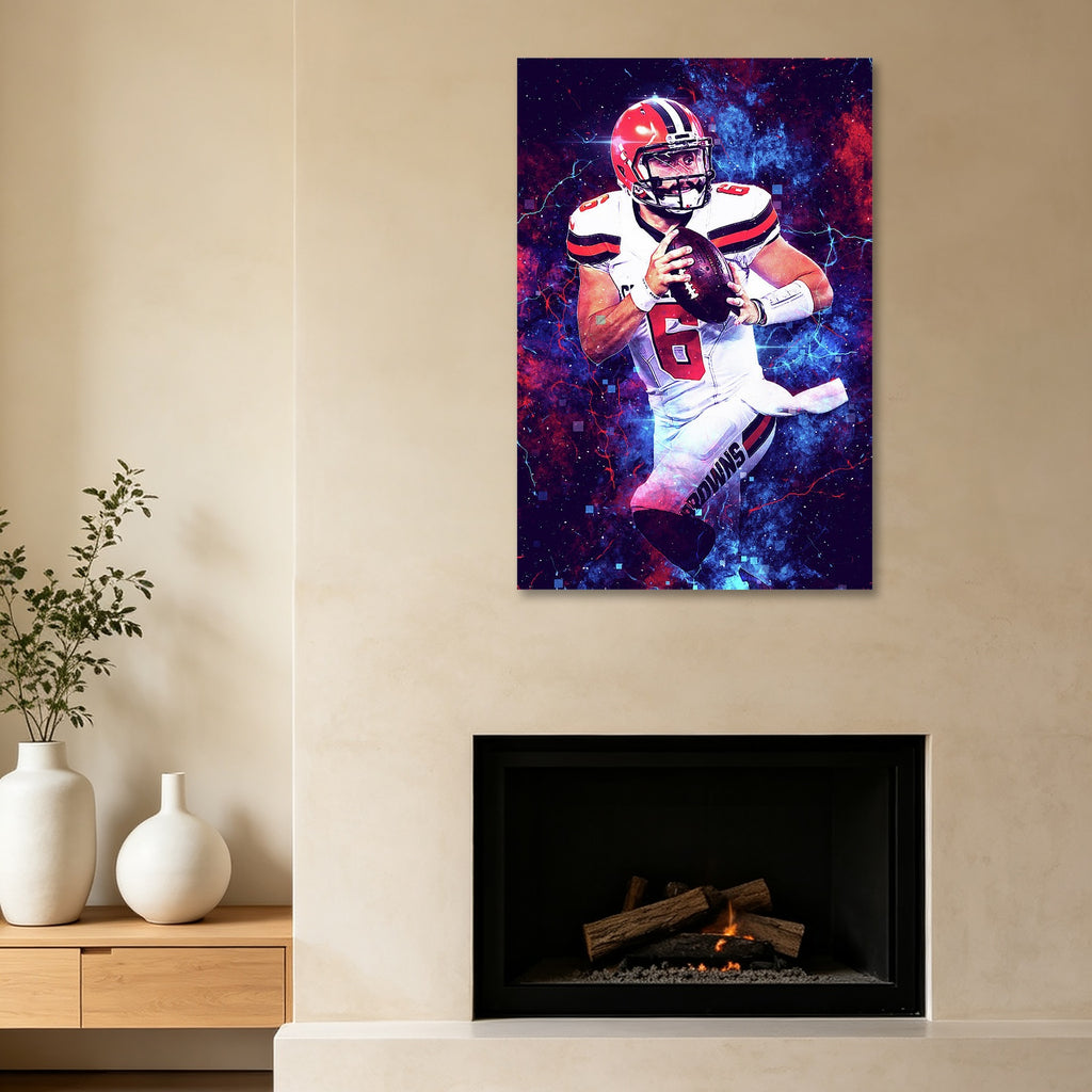 Baker Mayfield Sports Celebrity Art Deco Poster 1 Canvas Wall Art Poster Decor Gift