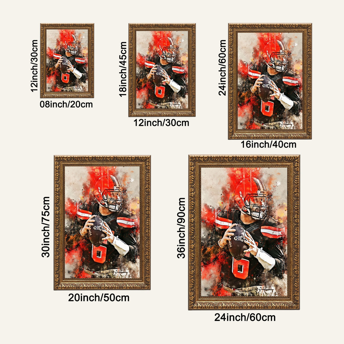 Baker Mayfield Celebrity Sports Art Poster School Dining Room Decoration 10 Canvas Wall Art Poster Decor Gift