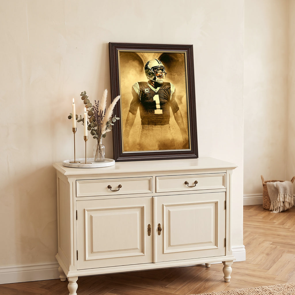 Cam Newton Art Sports Decorative Poster School Dormitory 9 Canvas Wall Art Poster Decor Gift
