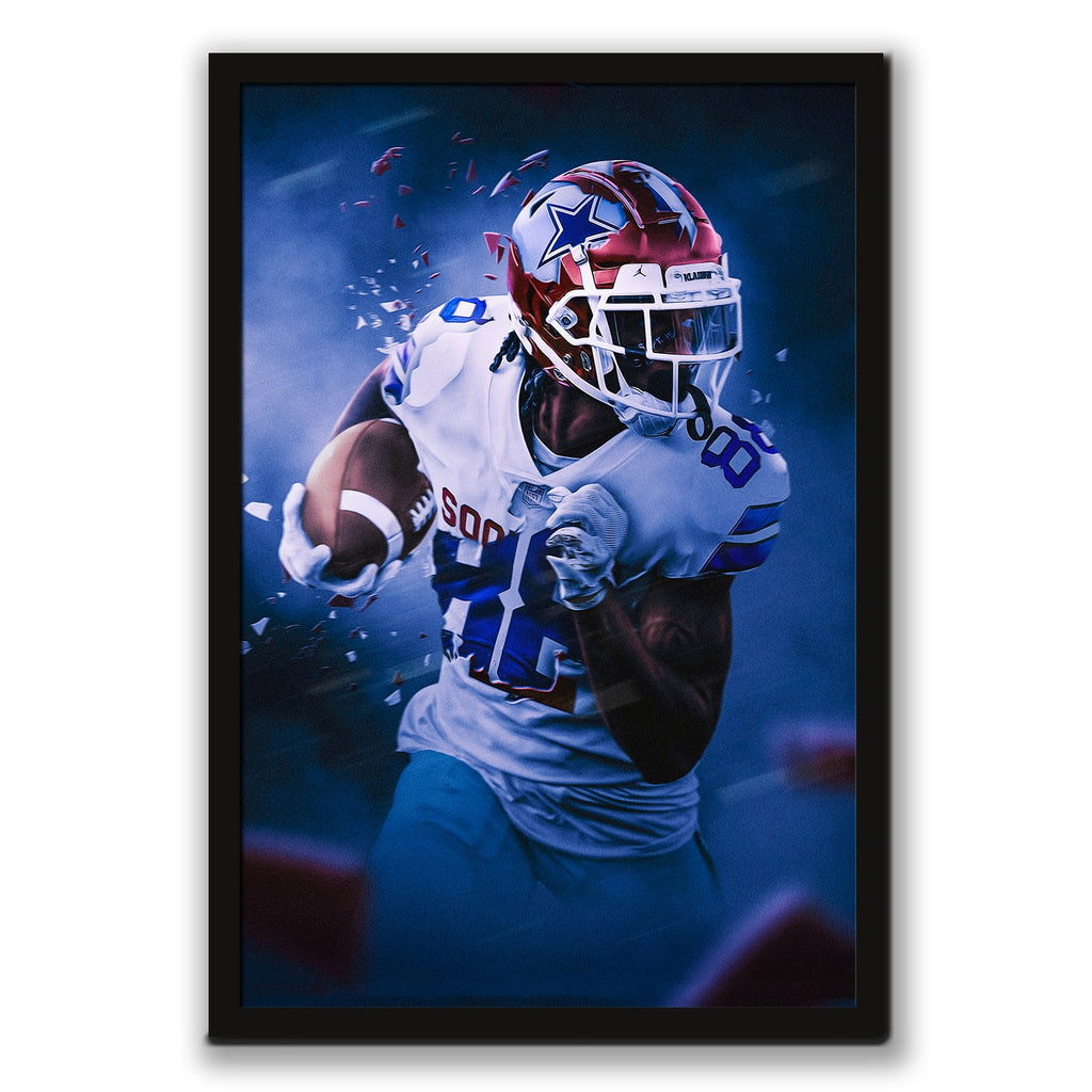 CeeDee Lamb Art Sports Decorative Poster School Dormitory 3 Canvas Wall Art Poster Decor Gift