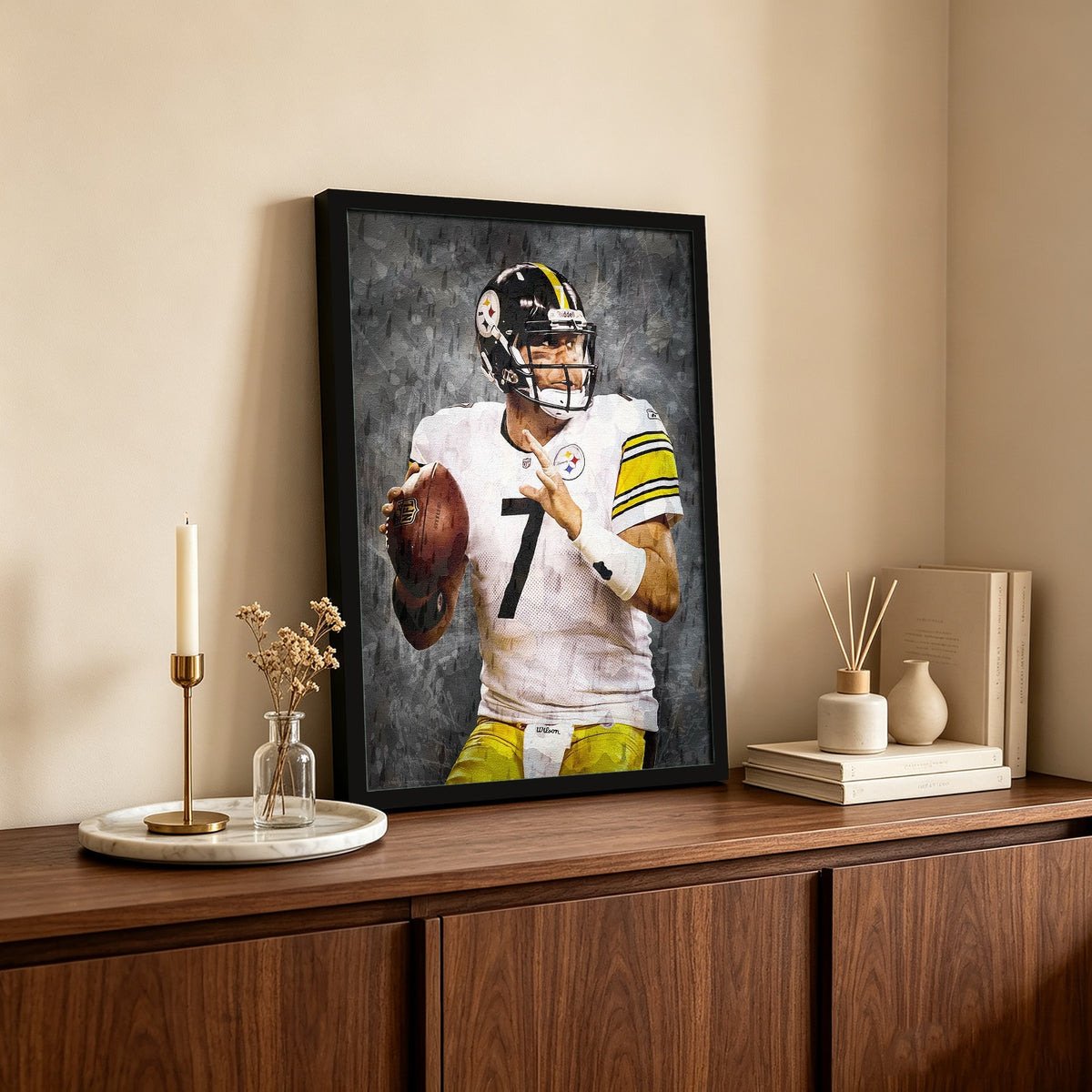 Ben Roethlisberger Celebrity Sports Art Poster School Dining Room Decoration 7 Canvas Wall Art Poster Decor Gift