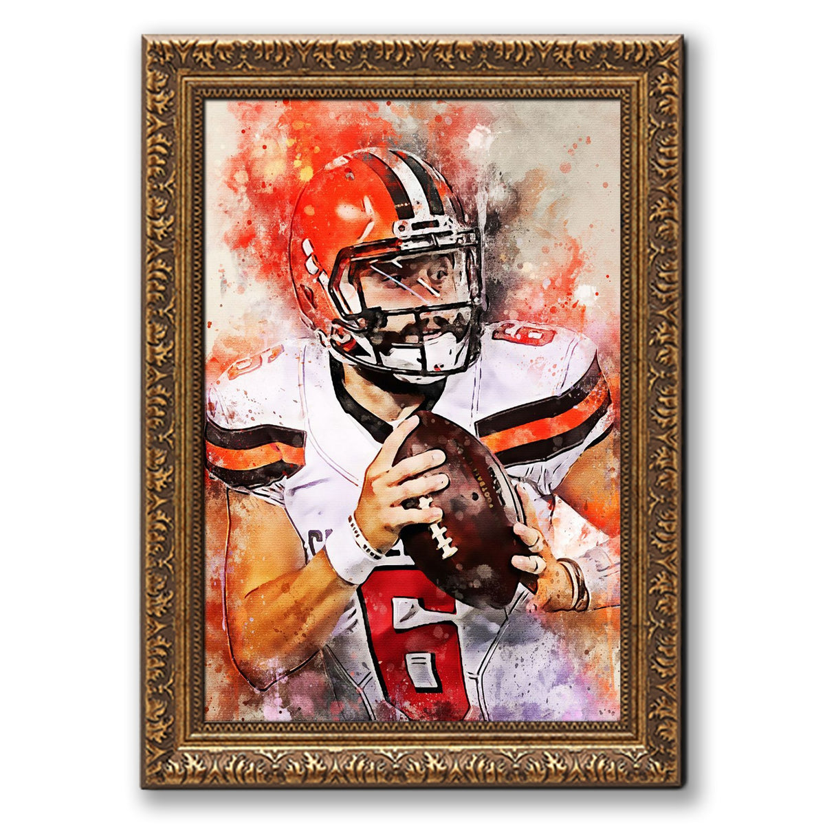 Baker Mayfield Celebrity Sports Art Poster School Dining Room Decoration 12 Canvas Wall Art Poster Decor Gift