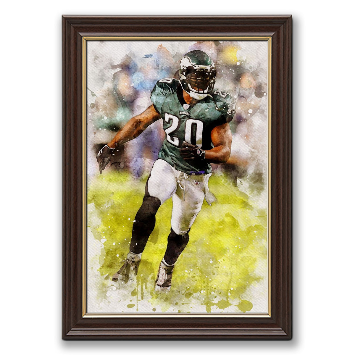 Brian Dawkins Art Poster 2 Canvas Wall Art Poster Decor Gift