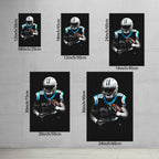 Christian McCaffrey Art Sports Decorative Poster School Dormitory 5 Canvas Wall Art Poster Decor Gift