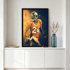 Champ Bailey Art Sports Decorative Poster School Dormitory 2 Canvas Wall Art Poster Decor Gift