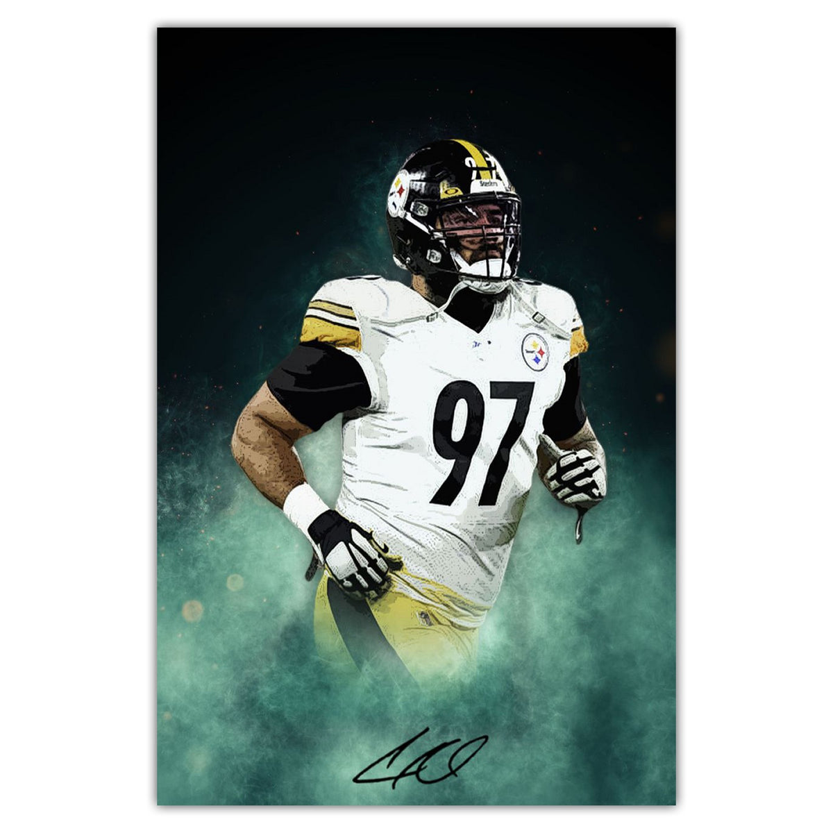 Cameron Heyward Celebrity Sports Art Poster School Dining Room Decoration 4 Canvas Wall Art Poster Decor Gift
