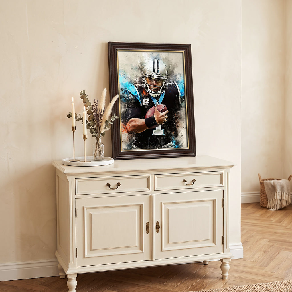 Cam Newton Celebrity Sports Art Poster School Dining Room Decoration 0 Canvas Wall Art Poster Decor Gift