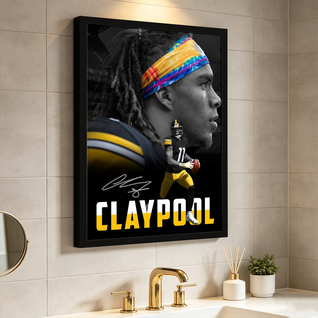 Chase Claypool Sports Celebrity Art Deco Poster 1 Canvas Wall Art Poster Decor Gift