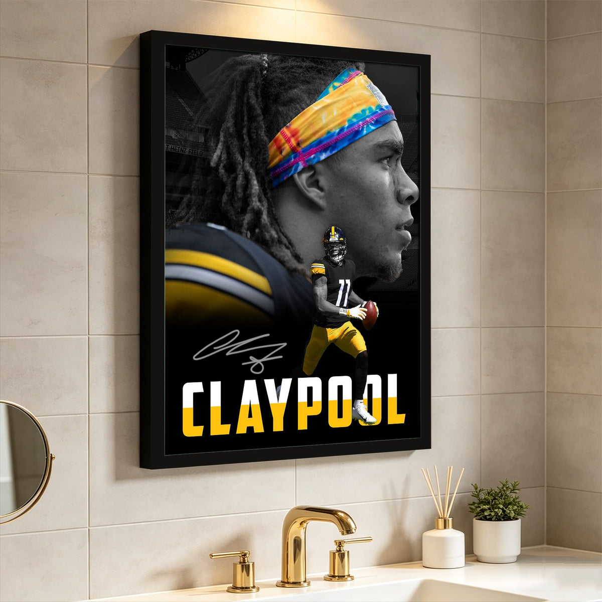 Chase Claypool Sports Celebrity Art Deco Poster 1 Canvas Wall Art Poster Decor Gift
