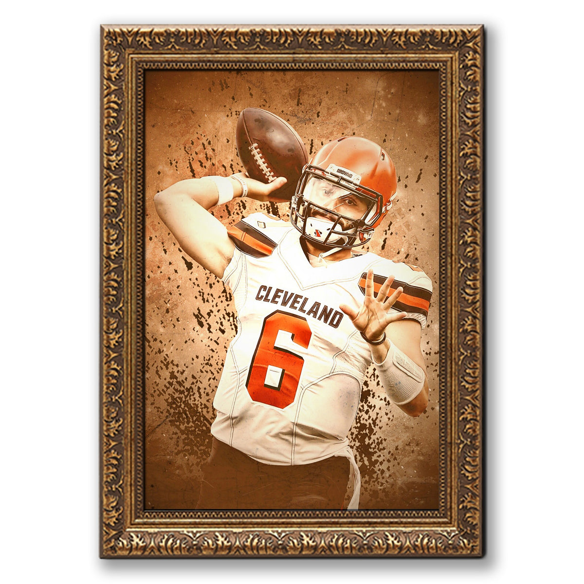 Baker Mayfield Sports Celebrity Art Deco Poster 11 Canvas Wall Art Poster Decor Gift