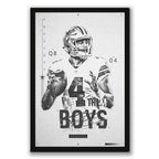 Dak Prescott Celebrity Sports Art Poster School Dining Room Decoration 1 Canvas Wall Art Poster Decor Gift