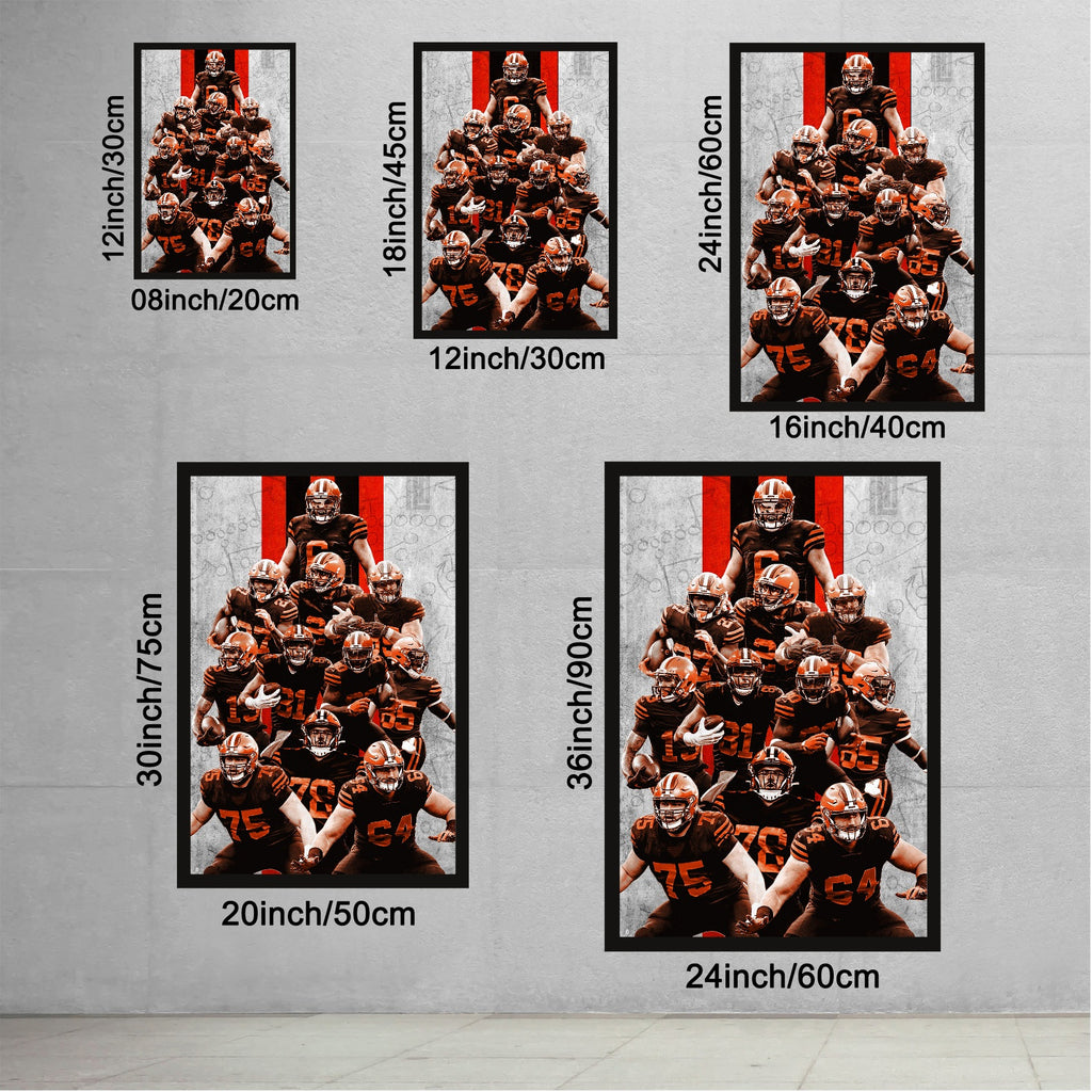 Baker Mayfield Sports Celebrity Art Deco Poster 9 Canvas Wall Art Poster Decor Gift