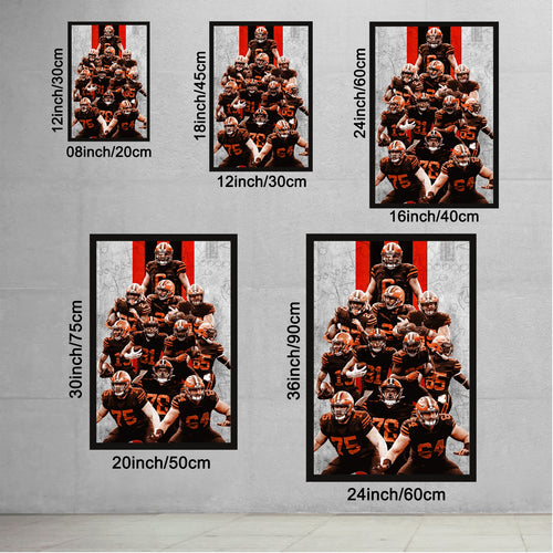 Baker Mayfield Sports Celebrity Art Deco Poster 9 Canvas Wall Art Poster Decor Gift