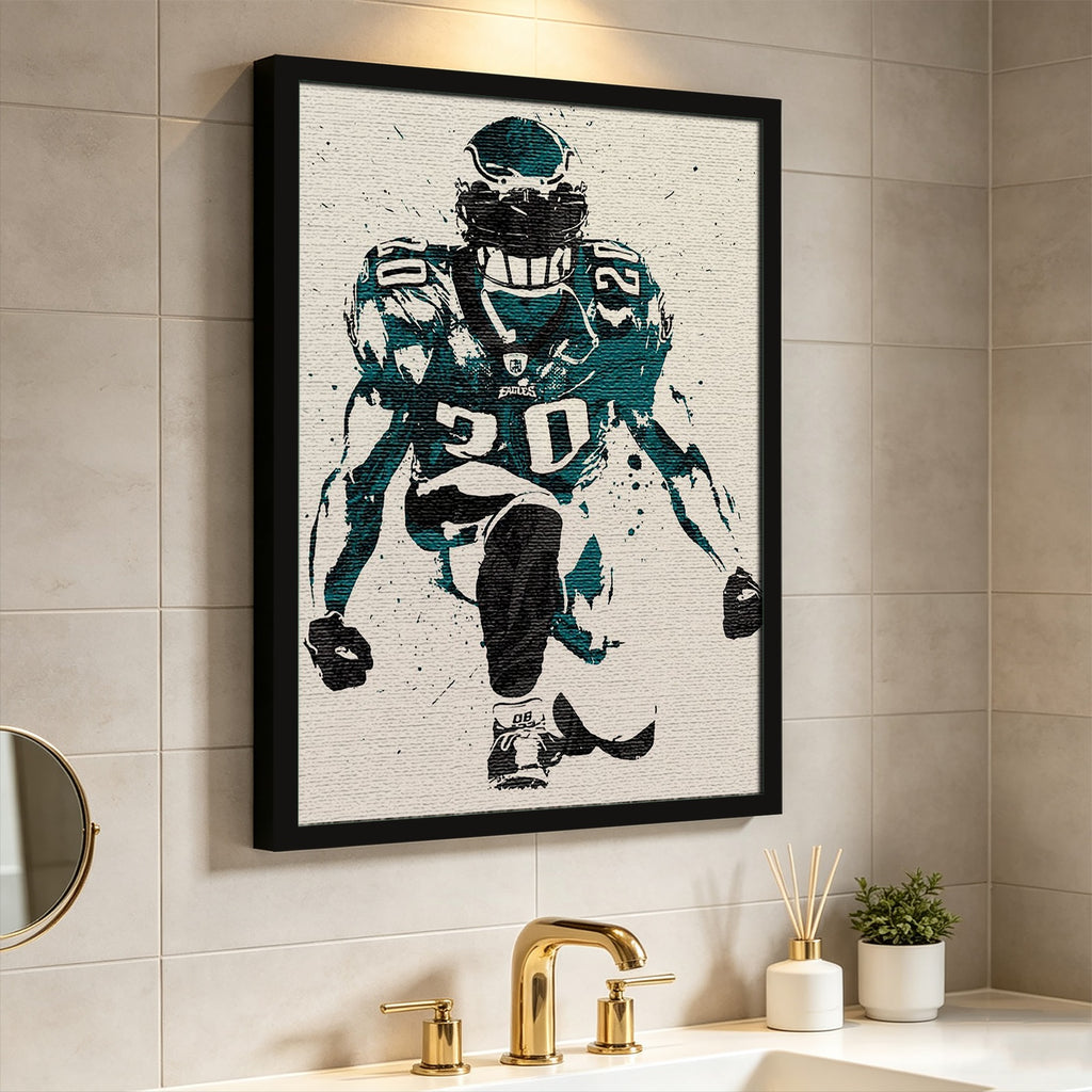 Brian Dawkins Art Poster 6 Canvas Wall Art Poster Decor Gift