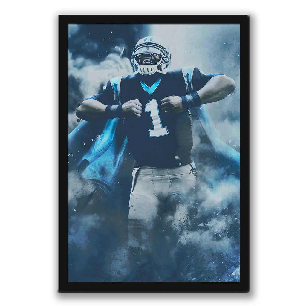 Cam Newton Sports Celebrity Art Deco Poster 2 Canvas Wall Art Poster Decor Gift