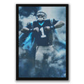 Cam Newton Sports Celebrity Art Deco Poster 2 Canvas Wall Art Poster Decor Gift