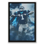 Cam Newton Sports Celebrity Art Deco Poster 2 Canvas Wall Art Poster Decor Gift