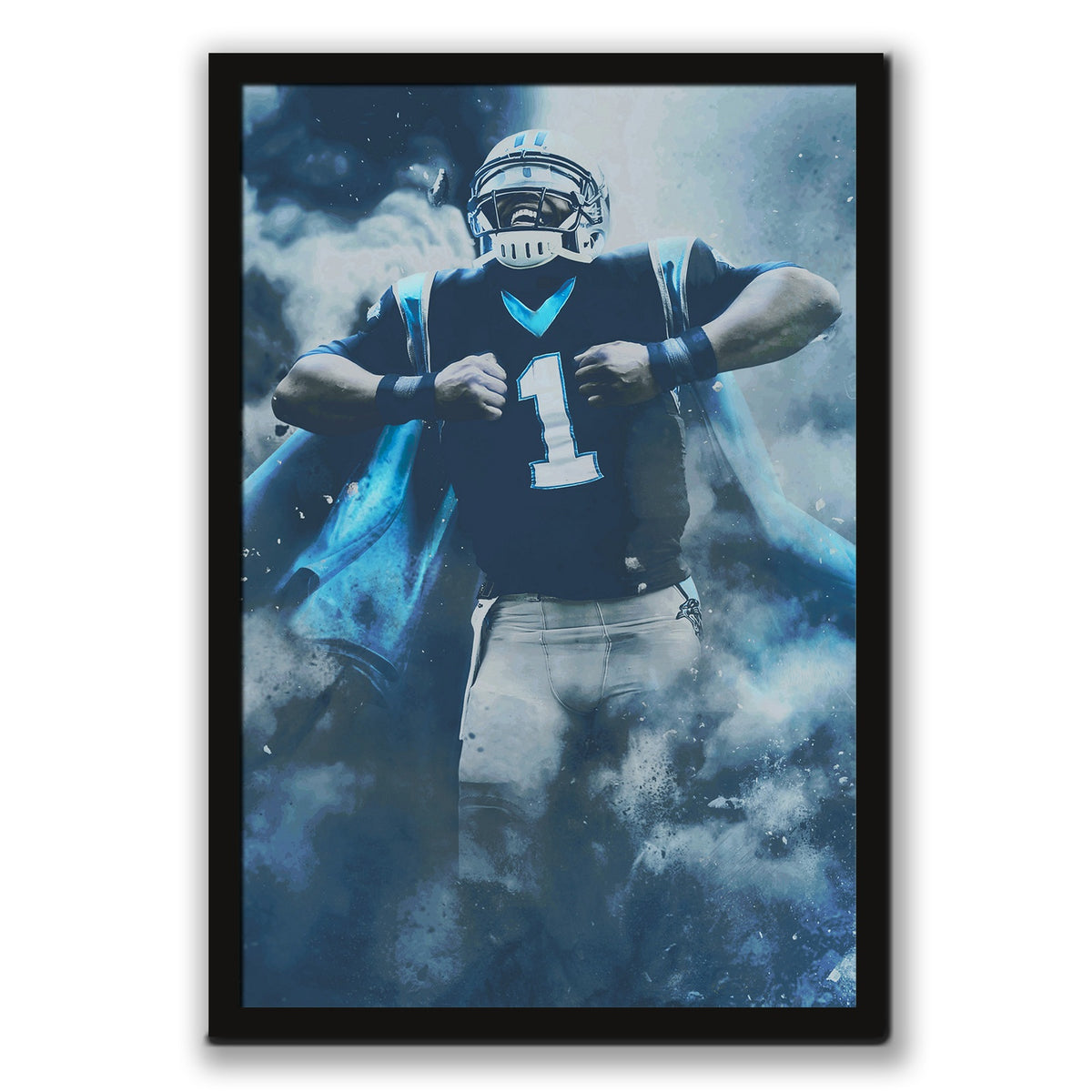 Cam Newton Sports Celebrity Art Deco Poster 2 Canvas Wall Art Poster Decor Gift