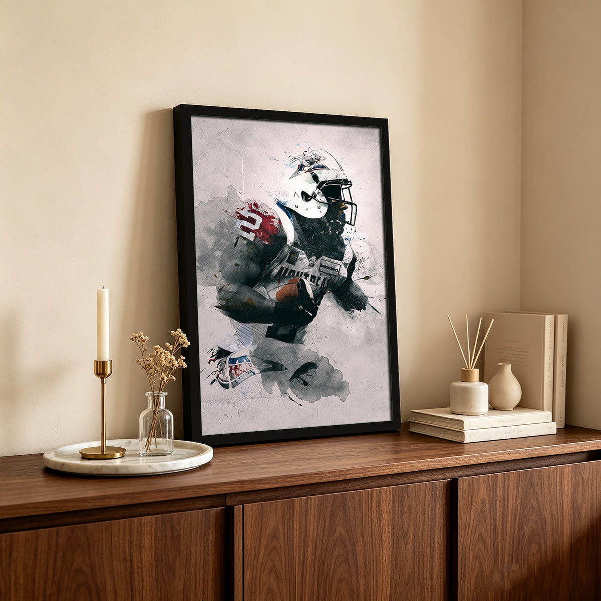 Brandon Whitaker Art Sports Decorative Poster School Dormitory 4 Canvas Wall Art Poster Decor Gift