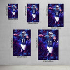 Carson Wentz Sports Celebrity Art Deco Poster 2 Canvas Wall Art Poster Decor Gift
