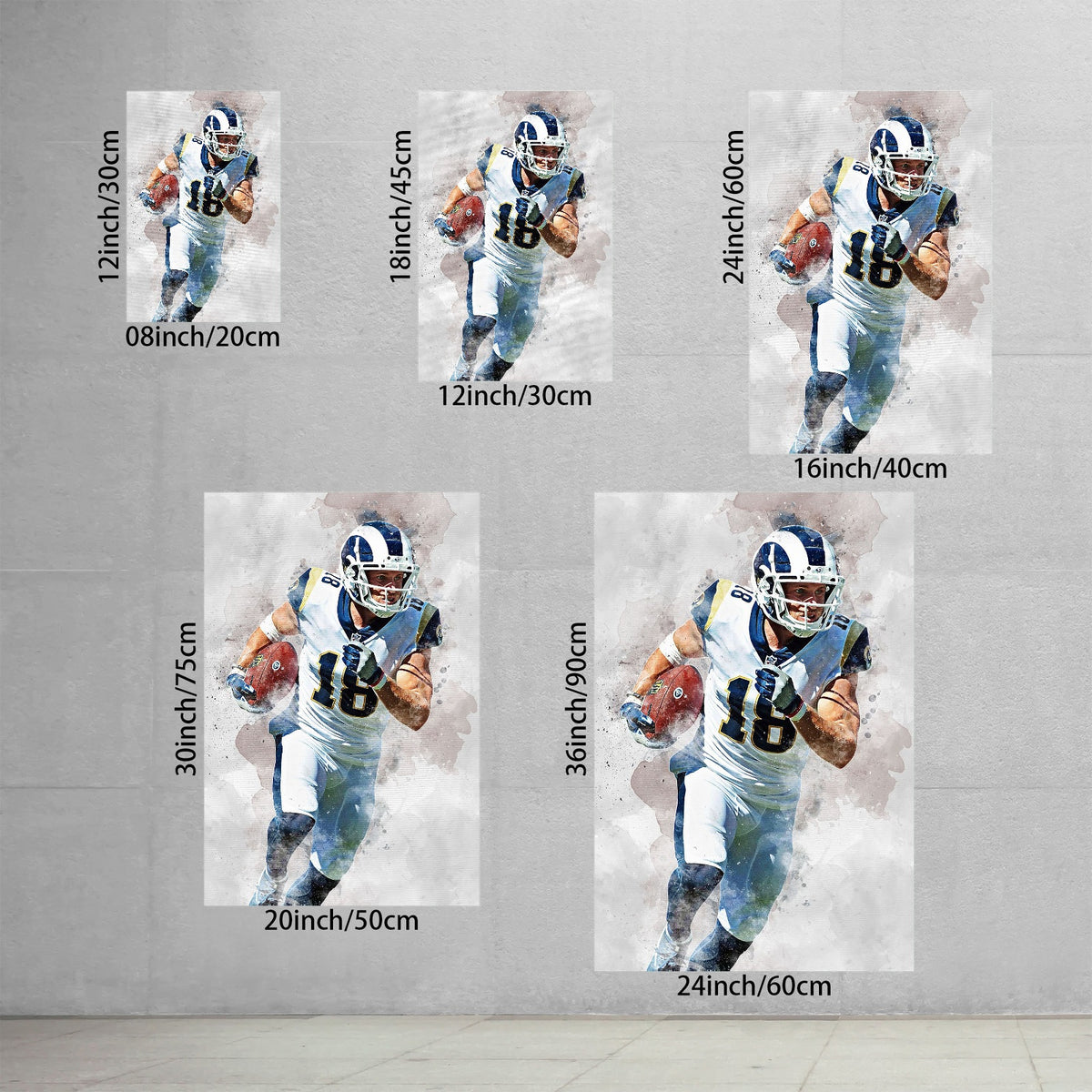 Cooper Kupp Celebrity Sports Art Poster School Dining Room Decoration 7 Canvas Wall Art Poster Decor Gift