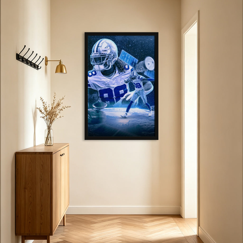 CeeDee Lamb Sports Celebrity Art Deco Poster 1 Canvas Wall Art Poster Decor Gift